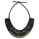 Black Beaded Necklace - Swaziland